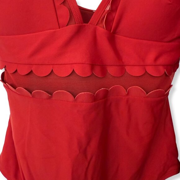 ❤️ 🔥 TWO Bathing Suits in ONE Listing! 🔥 CUPSHE Red & Black Swimsuits - Picture 6 of 7
